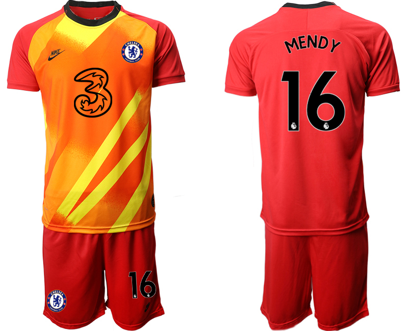 Men 2021 Chelsea red goalkeeper 16 soccer jerseys
